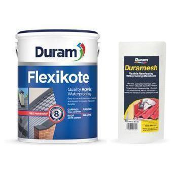 Waterproofing Flexikote Duram »-Paint-Duram-Red-5ℓ+Membrane-diyshop.co.za